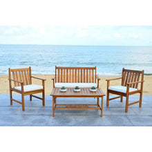 Load image into Gallery viewer, Joliet Solid Wood 4 Person Seating Group with Cushions, (Set of 4)

