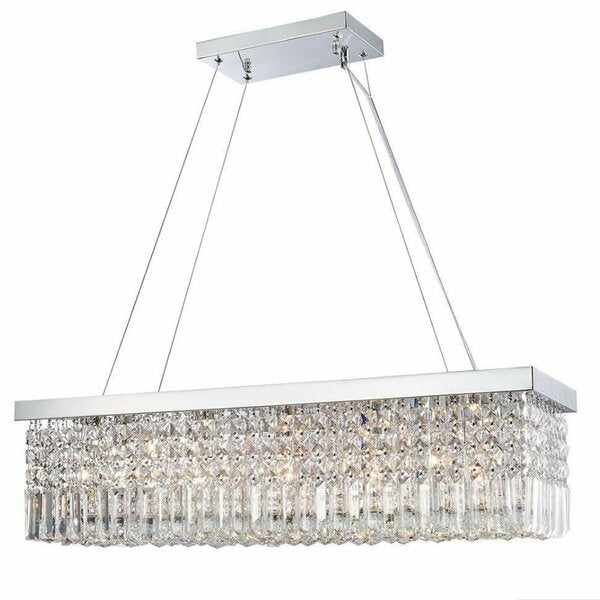 Jonas Stainless Steel Dimmable Square / Rectangle Chandelier
