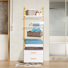 Load image into Gallery viewer, Jonathon 73&#39;&#39; H x 24&#39;&#39; W Iron Ladder Bookcase
