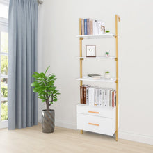 Load image into Gallery viewer, Jonathon 73&#39;&#39; H x 24&#39;&#39; W Iron Ladder Bookcase
