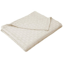 Load image into Gallery viewer, Jordae Basket Weave All Season Cotton Blanket, EC1171
