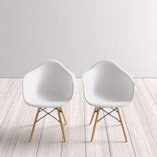 Load image into Gallery viewer, White/Natural Jordan Arm Chair (Set of 2)
