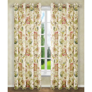 Jorma Floral Sheer Grommet Single Curtain Panel 50" x 84"