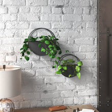 Load image into Gallery viewer, Josiah 2-Piece Iron Wall Planter Set
