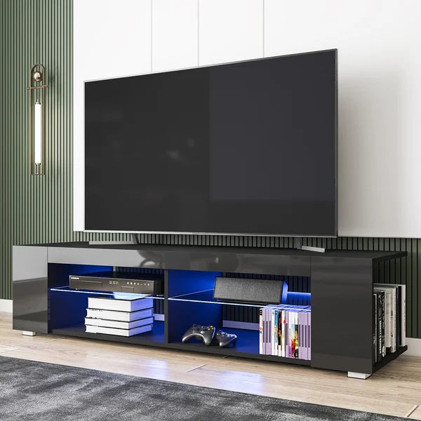 Black Jowers TV Stand for TVs up to 65