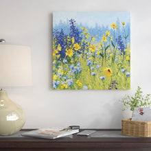Load image into Gallery viewer, 37&quot; H x 37&quot; W x 1.5&quot; D Joyful In July III by Shirley Novak - Unframed Painting on Canvas
