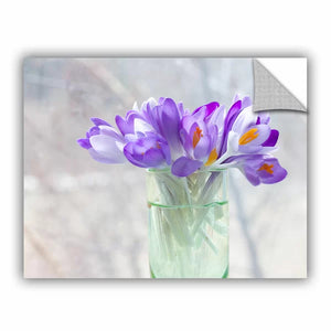 14" H x 18" W x 0.1" D Judy Stalus Crocus Removable Wall Decal