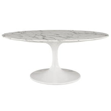 Load image into Gallery viewer, Julien Lacquered Coffee Table White Marble
