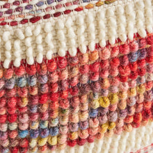 Load image into Gallery viewer, Julius 16&#39;&#39; Wide Tufted Square Striped Pouf Ottoman
