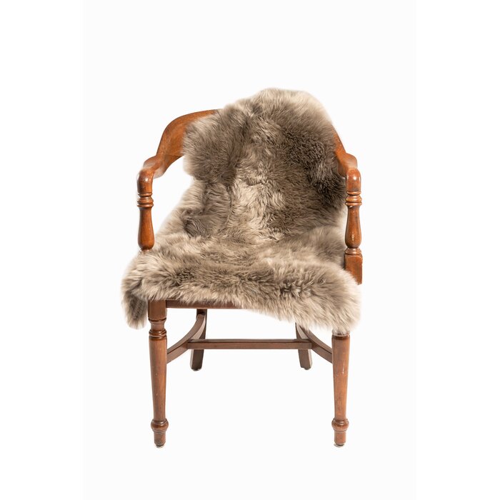 Juri Handmade Sheepskin Taupe Rug