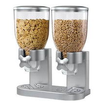 Load image into Gallery viewer, Double Cereal Dispenser with Portion Control, Silver 1929CDR
