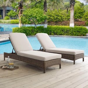 Outdoor Chaise Lounge (cushion covers not included) #9127
