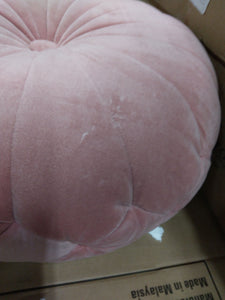 24" Oversize Velvet Round Floor Pillow - Rose