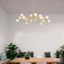 Load image into Gallery viewer, Gold Kacey 16 - Light Sputnik Modern Linear Chandelier
