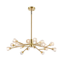 Load image into Gallery viewer, Gold Kacey 16 - Light Sputnik Modern Linear Chandelier
