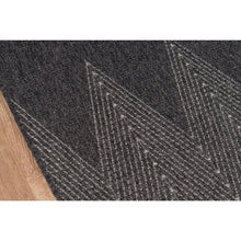 Load image into Gallery viewer, Kaci Chevron Charcoal Indoor / Outdoor Area Rug 5231RR
