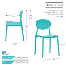 Load image into Gallery viewer, Kaden Stacking Patio Dining Side Chair (Set of 2)
