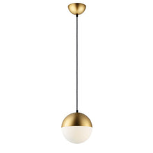Load image into Gallery viewer, 12.25&quot; H x 11.75&quot; W x 11.75&quot; D Metallic Gold Kaelyn 1 - Light Single Globe Pendant 3006AH

