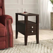 Load image into Gallery viewer, Kahl 24&#39;&#39; Tall Solid Wood End Table with Storage
