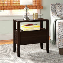 Load image into Gallery viewer, Kahl 24&#39;&#39; Tall Solid Wood End Table with Storage
