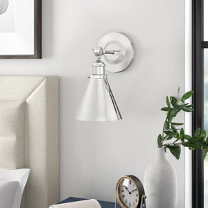 Polished Nickel Kairi 1 - Light Dimmable Armed Sconce