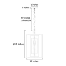 Load image into Gallery viewer, Kairi 1 - Light Single Rectangle Pendant MRM677
