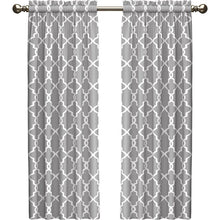 Load image into Gallery viewer, Kaiser Geometric Room Darkening Rod Pocket Curtain (Set of 2) GL626
