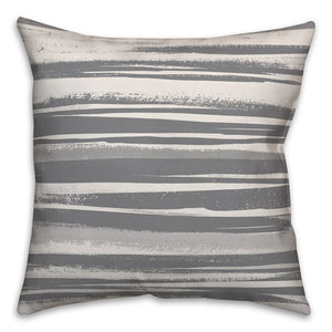 16" x 16" Gray Kaitlynn Ink Throw Pillow (Set of 4)
