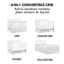 Load image into Gallery viewer, White Kalani 4-in-1 Convertible Crib
