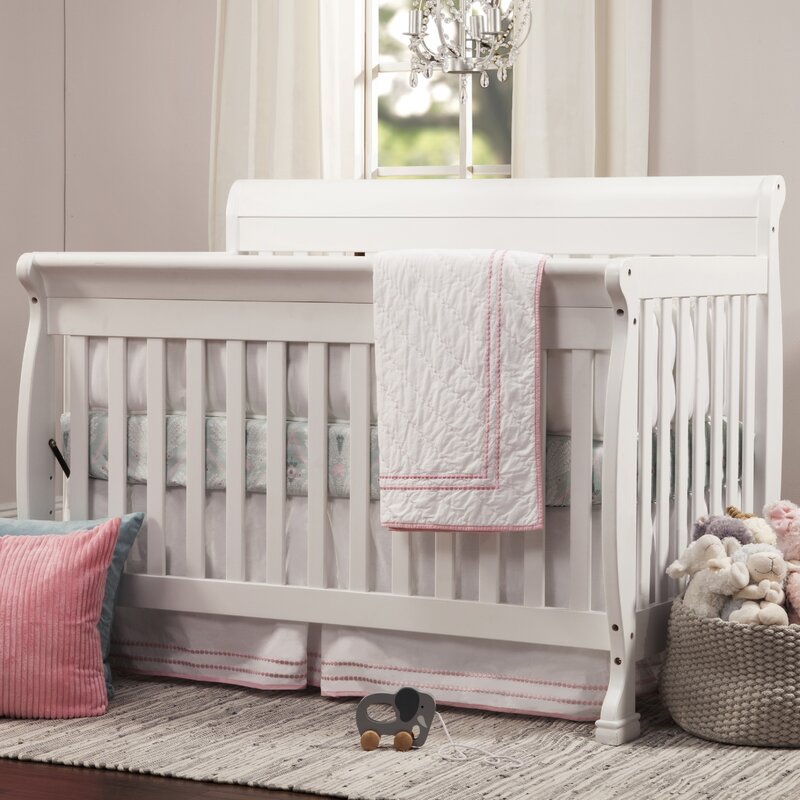 White Kalani 4-in-1 Convertible Crib