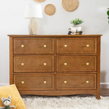 Load image into Gallery viewer, Chestnut Kalani 6 Drawer Double Dresser 7757RR
