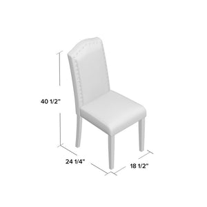 Kallas Upholstered Dining Chair (Set of 2) - Heathered Grey - *AS IS* - 491CE
