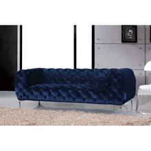 Load image into Gallery viewer, Kamden 91&quot; Velvet Chesterfield Sofa 5043RR
