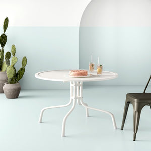 Steel White Dining Table #9521