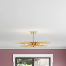 Load image into Gallery viewer, Karissa Sputnik Sphere Semi Flush Mount, 9.5&quot; H x 24&quot; W x 24&quot; D
