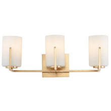 Load image into Gallery viewer, Satin Brass Karla 3 - Light Dimmable Vanity Light
