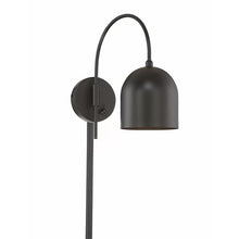 Load image into Gallery viewer, Oil Rubbed Bronze Karlie 1 - Light Plug-In Armed Sconce
