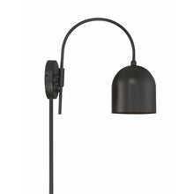 Load image into Gallery viewer, Oil Rubbed Bronze Karlie 1 - Light Plug-In Armed Sconce
