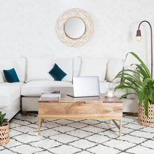 Load image into Gallery viewer, Kassidy Lift Top Coffee Table with Storage Natural Wood  #2098HW
