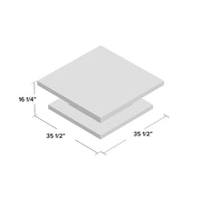 Load image into Gallery viewer, Kassidy Pedestal Coffee Table with Storage Brown 3366RR
