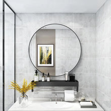 Load image into Gallery viewer, 16&quot; H x 16&quot; W x 0.98&quot; D Katha Round Metal Wall Mirror

