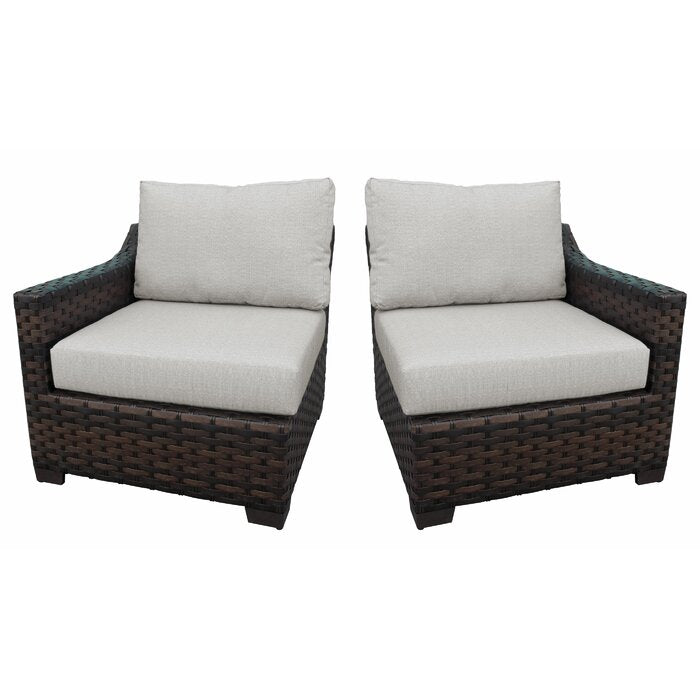 Kathy Ireland Homes & Gardens River Brook Left Arm Sofa And Right Arm Sofa Almond (Set of 2) #2432HW