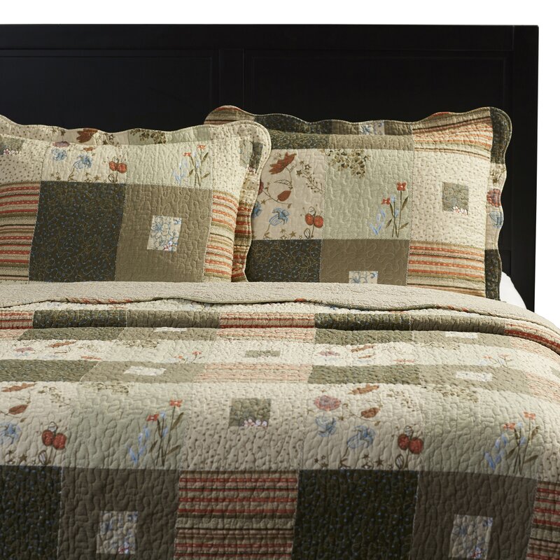 Kato Cotton Reversible Quilt Set 1406CDR