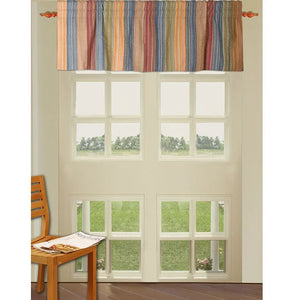 Multi Patterned Valance Katy Multi Striped Quilted Valance – Salvage & Co Fishers