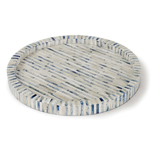 Regina Andrew Blue/Natural Round Bone & Indigo Tray #9747