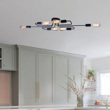 Load image into Gallery viewer, Kazutoshi 6 - Light 5.12&#39;&#39; Sputnik Modern Linear Semi Flush Mount

