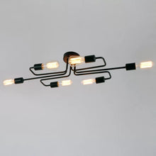 Load image into Gallery viewer, Kazutoshi 6 - Light 5.12&#39;&#39; Sputnik Modern Linear Semi Flush Mount
