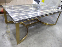 Load image into Gallery viewer, Modrest Greely Glam Black and Gold Marble Coffee Table MRM3681OB
