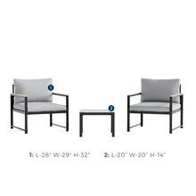 Load image into Gallery viewer, Keagan Metal 2 - Person Seating Group with Cushions
