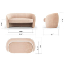 Load image into Gallery viewer, Kearney 60&quot; Flared Arm Loveseat
